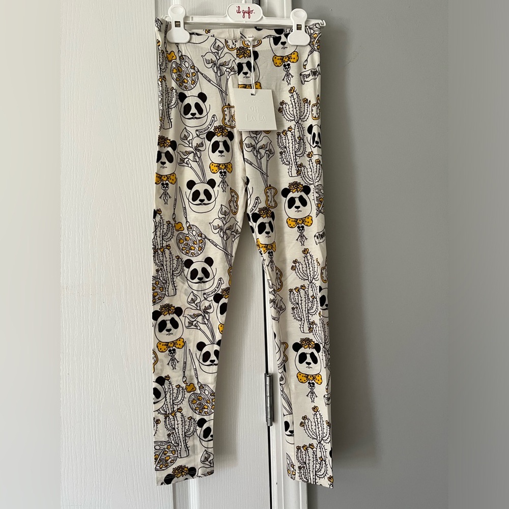 Mini Rodini Frida + Salvador Panda Leggings NWT!